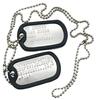Acciaio Inossidabile Il Distintivo Militare Set da 2 Collane Personalizzabili Stile Esercito con Catena a Pallina Silenziatori Collane Personalizzate