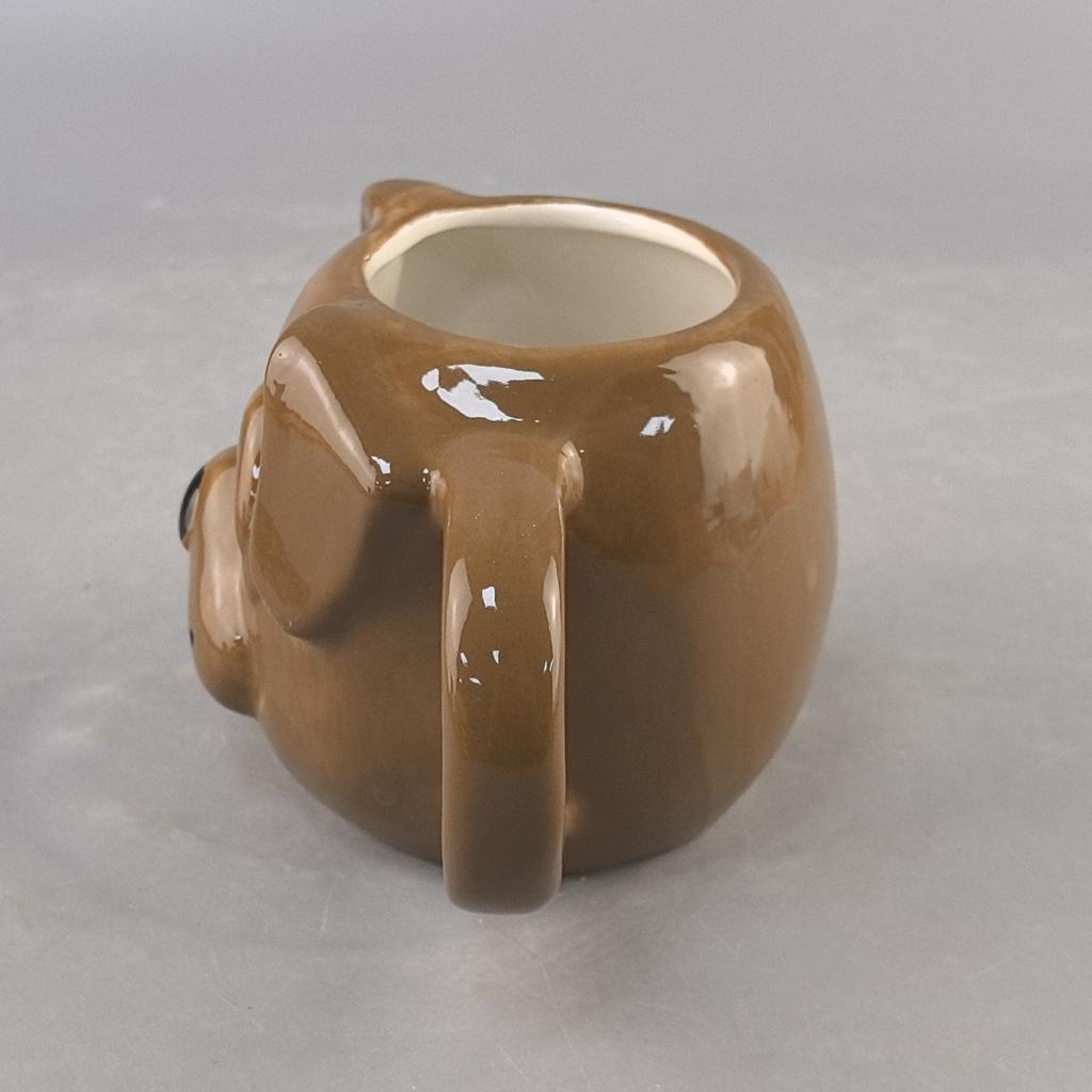 Handbemalte Hunde-Kaffeetasse Keramiktasse Teetasse Tierkopf Geschenktasse Hundekopf Keramiktasse