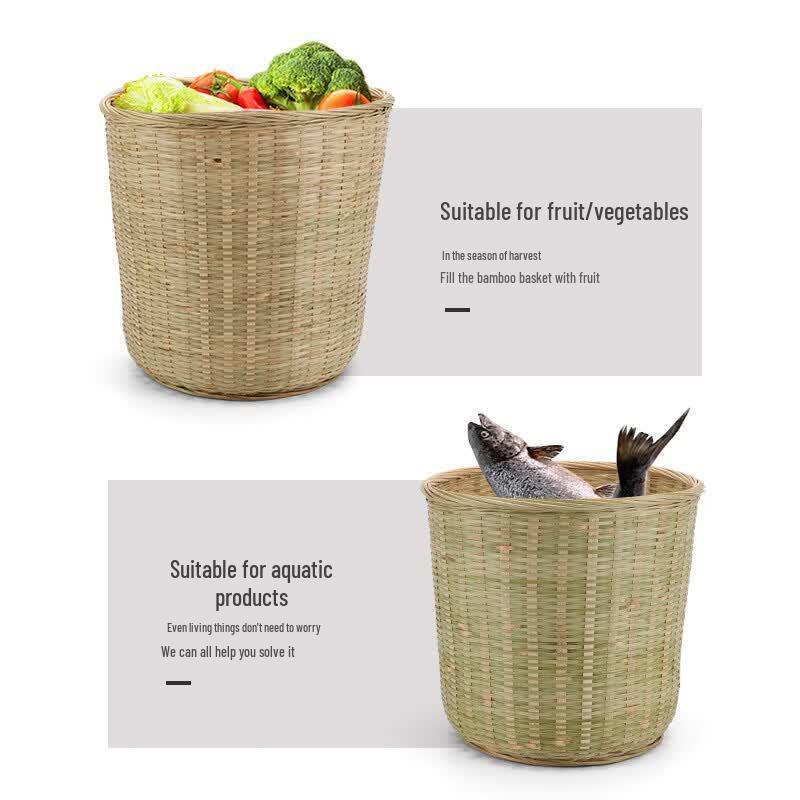 Handwoven Bamboo Storage Basket
