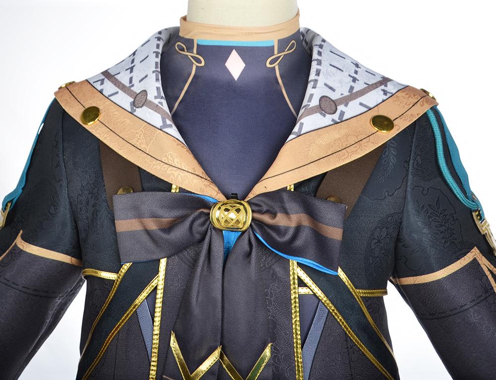 Genshin Impact Freminet Cosplay Costume Set - New Fontaine Character Anime Role Play Costume for Women