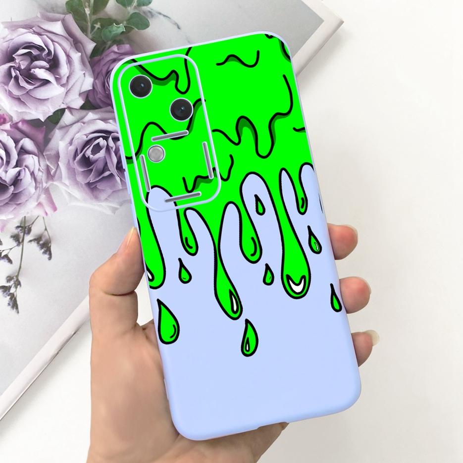 For Vivo V30 Pro Case V2319 Cute Fashion Cartoon Back Cover 6.78'' Soft Silicone Phone Case For Vivo V30 V 30 Pro VivoV30 Bumper