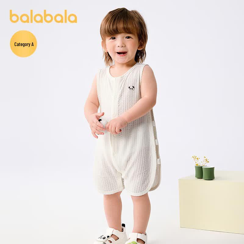 Balabala Newborn Summer Sleeveless Cotton Romper 90