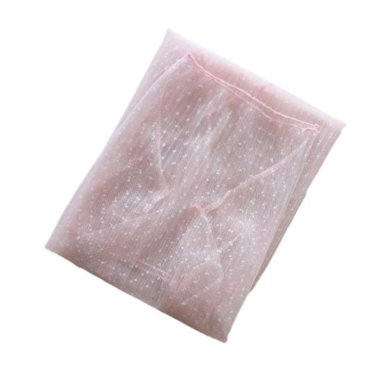 

Жіночий топ Ультратонкий прозорий мереживний одяг з довгими рукавами, суцільний колір, вільна м’яка повсякденна сорочка з макетним вирізом, видима весна-літо рожевий