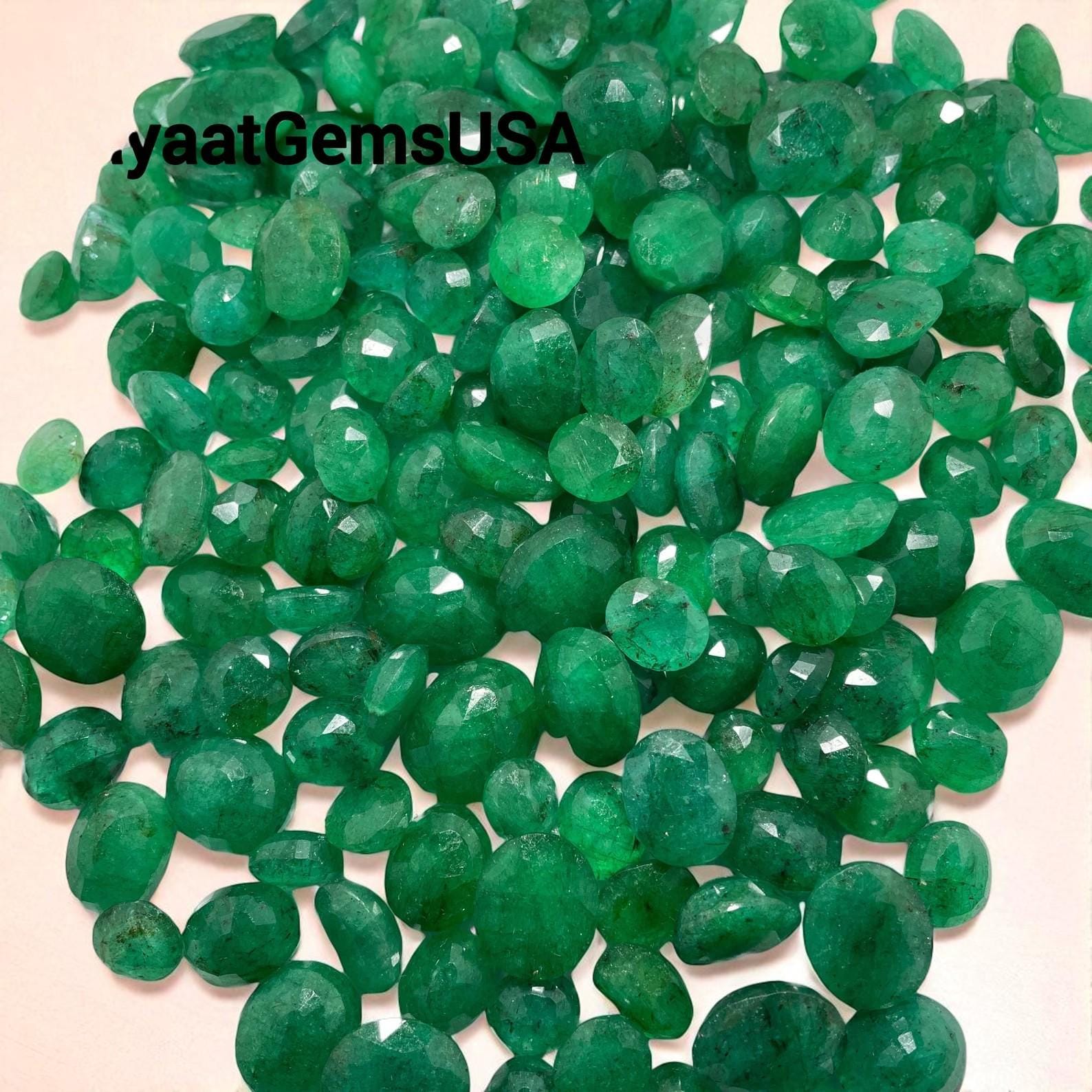 Natural Emerald Zambian Gemstone Cut Faceted Stone, Nice Luster Loose Gemstones 5 Carat [1 Piece]