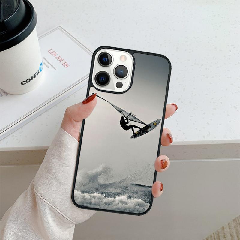 Extreme Sports Windsurf Sailing Phone Case For iPhone 17 Air 16 Pro Max 15 14 Plus 12 13 Shell Cover Coque