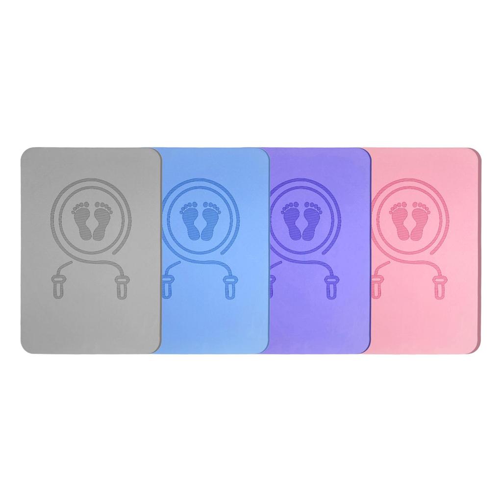 Jump Rope Mat 2cm Thick Floor Protection Noise Reduction Home Gym Non Slip Skipping Mat Shock Absorption Indoor Slow Jogging Pad