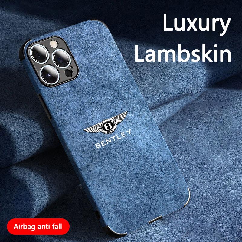 B-Bentley-B LOGO Suede All-inclusive Phone Case Cover For Bentley for iPhone 11 12 13 14 15 16 17 Pro X XR XS Max Mini 7 8 Plus
