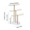 Stylish Gold Headband and Jewelry Organizers Rack Sturdy Alloy Space Saving Designs Display for Accessories