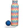 Pure Copper Water Bottle 1 Litre Alkaline and Anti Oxidant 100% Leak Proof, Office, Gym Bottle (Chevron, MultiColor)