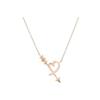 & Cie. Paloma Picasso Cœur & Flèche Petit Collier en Or Rose 18 Carats Collier Femme 36343192