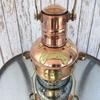 Copper Oil Lamp with Anchor Marine Lantern for Ship Boat Lantern 33.02cm