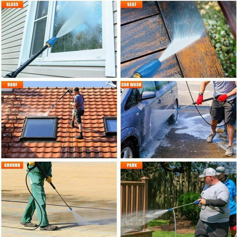 1/4" High Pressure Washer Rotating Turbo Nozzle 4.0 Gpm 4000psi Quick For Cleaning Asphalt Concrete