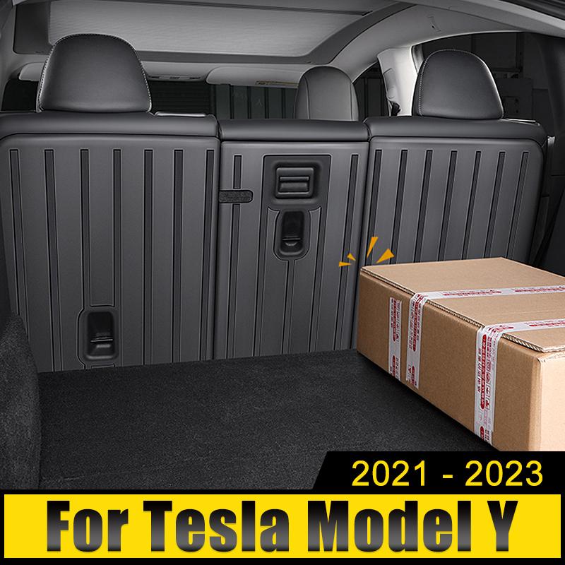 

Для Tesla Model Y ModelY 2021 2022 2023 2024 автомобильный защитный коврик для багажника ковры водонепроницаемый чехол для поддона чехол накладка аксессуары Seat Back 3pcs