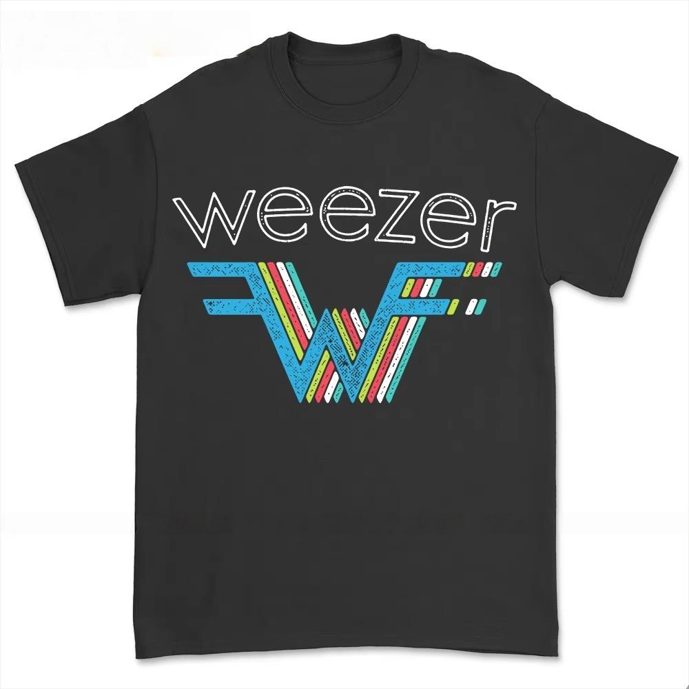 

90S Weezer Harajuku 2026 Summer Shirt Unisexs Womens Popular Retro Fashion Streetwear Round Neck Clothes Casual Extra Large Y2k 4XL