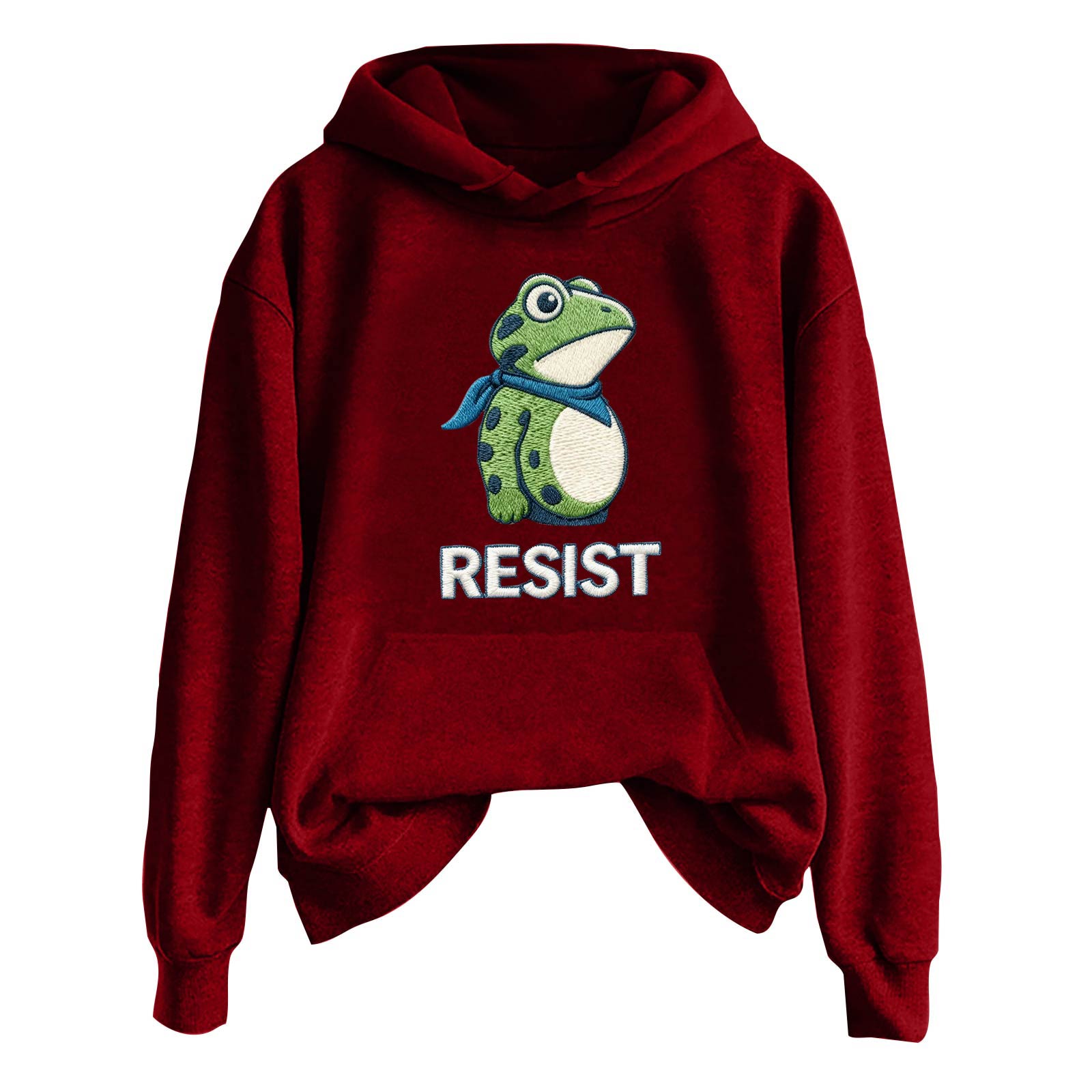 

Женская модная повседневная толстовка с длинным рукавом, принтом и круглым вырезом M красный