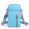 Waterproof Mobile Phone Bag Women's Mini Crossbody Bag Daily Multi-layer Zipper Purse Casual Outdoor Travel Nylon Bag
