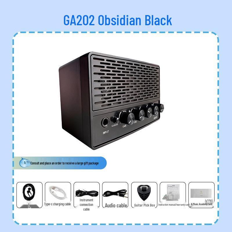 Erco GA202 Bluetooth Electric Guitar Amp & Charging Speaker for Desktop/Dorm/Outdoor Use