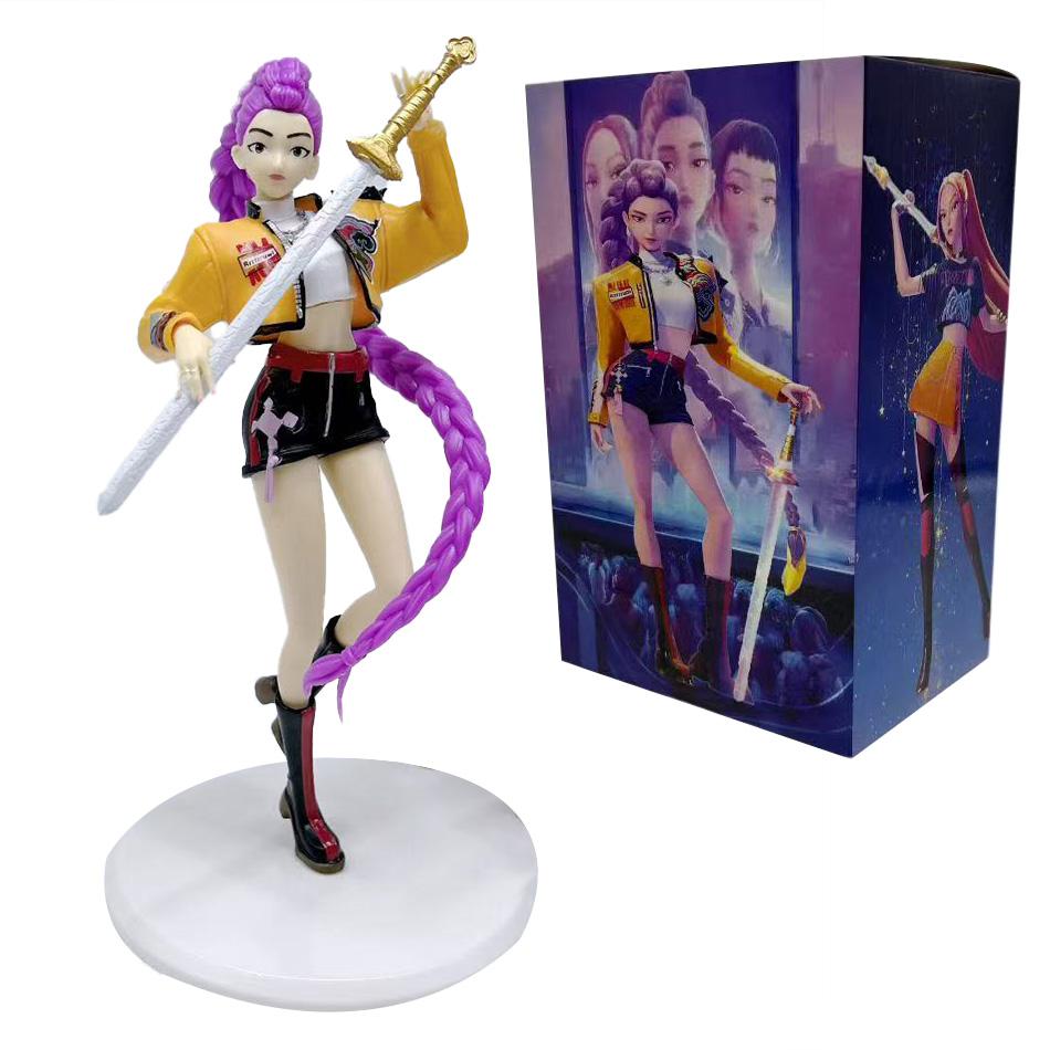 20cm Kpop Demon Hunters Anime PVC Collectible Figure - Kawaii Model Ornament Kids Toy Gift