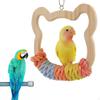 Bird Perch Swing Set for Parrots - Fun Hanging Toy Exercise