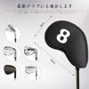 Set mit 11 Golf-Eisenhauben mit magnetischem, leichtem Neopren, Schutzhauben für Wedges und Eisen mit Nummernverschluss, Headcovers, (LT-018)
