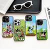 S-Sladký Kreslený T-Krtek Telefonní Pouzdro Pro iPhone17,16,15,14,13,12,11 Plus,Pro Max Barevné Stříbrné Pokovené Vnitřní Kryt