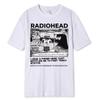 Radiohead Pánska Móda Vintage Klasické Tričká Turné po Severnej Amerike Rockový Chlapec Camisetas Hombre Street Chlapci Bavlnené Tričko Nadrozmerné Topy