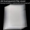 Transparent L-Shaped File Folders - Waterproof and Durable PP Document Bags for Office Organization and Reusable 10pcs A4