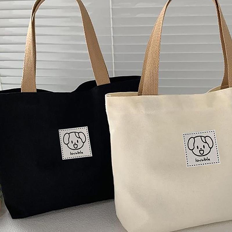 Canvas Women'S Handbag Cute Travel Picnic Food Bag Lunch Bag