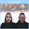 Eng Verontrustend Bloederig Masker Voor Halloween Kostuumfeest En Theatrale Optredens