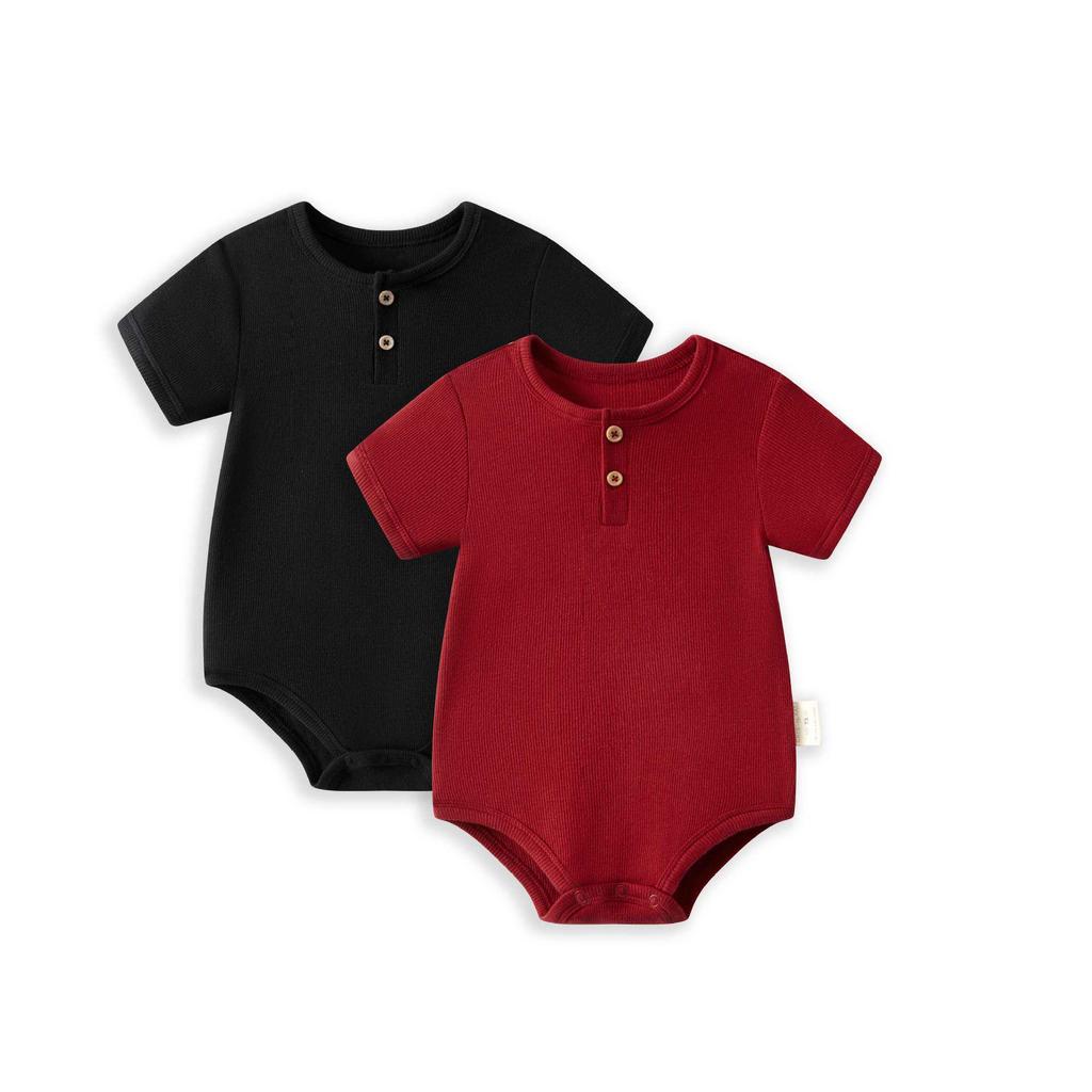 Newborn Unisex Cotton Short Sleeve Summer Bodysuit