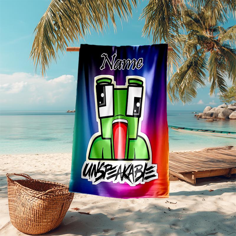 Personalized Customized Proof Beach Towel with Gaming Unspeakable Pattern - Soft, Absorbent,quick-drying,perfect Swimming,camping&bathing