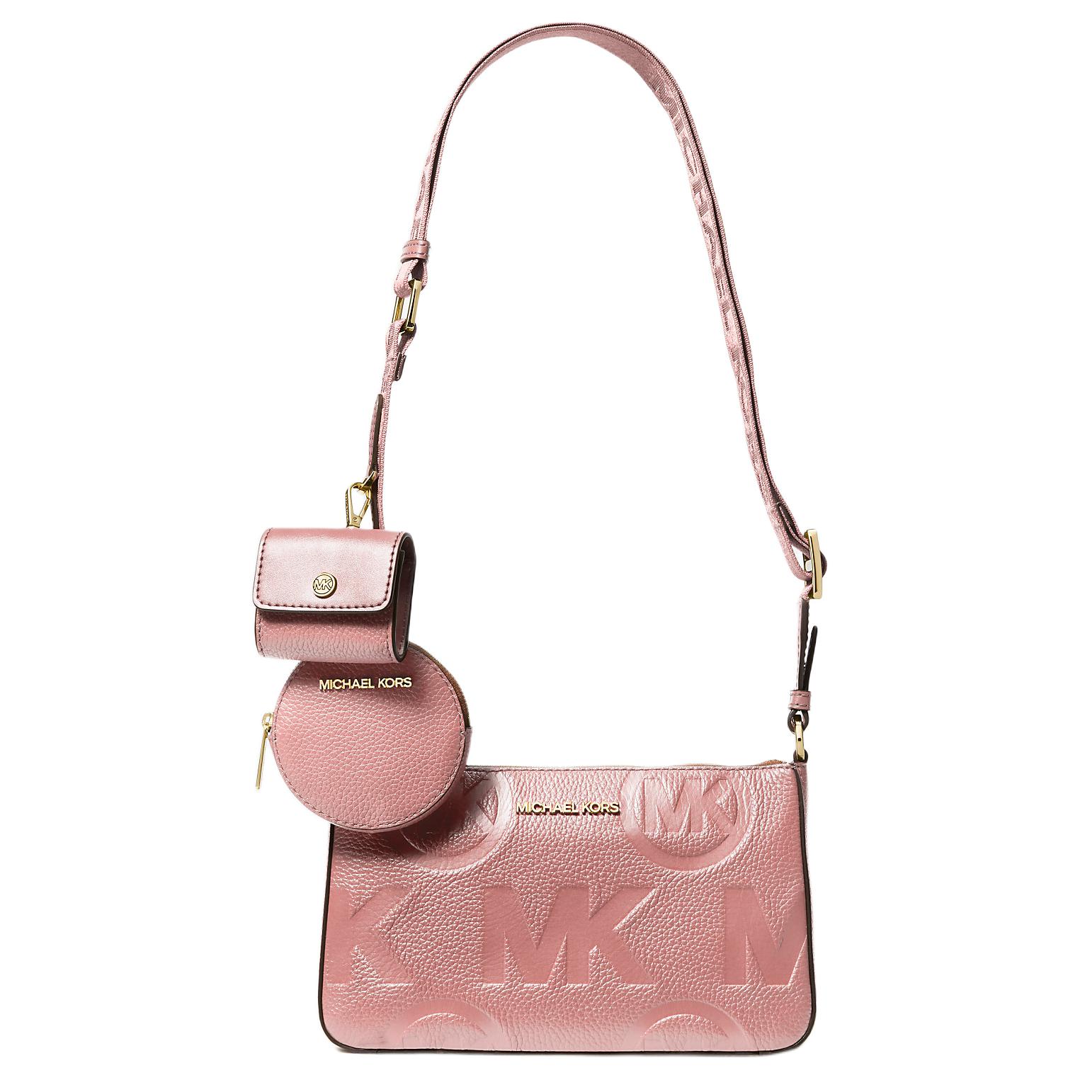 

Michael Kors MK Jet Set Logo Embossed Gold Hardware Crossbody Bag Women crossbody bag Pink 35F3GTVC1L-664 Basic Set (Bag+Dust Bag)
