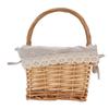 Picnic Basket Detachable Lining Vintage Spacious Capacity Hand Woven Basket for Camping Vegetable Picking