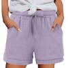 Women's Casual  Summer Elastic Beach Shorts  Solid Casual Shorts