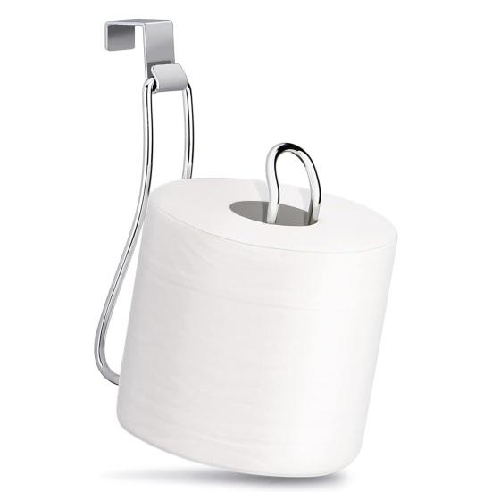Wall Mounted Paper Towel Holder Toilet Roll Holder, Stainless Steel Heavy Duty Modern Stand Storage Rack, Mount for Bathroom High Capacity