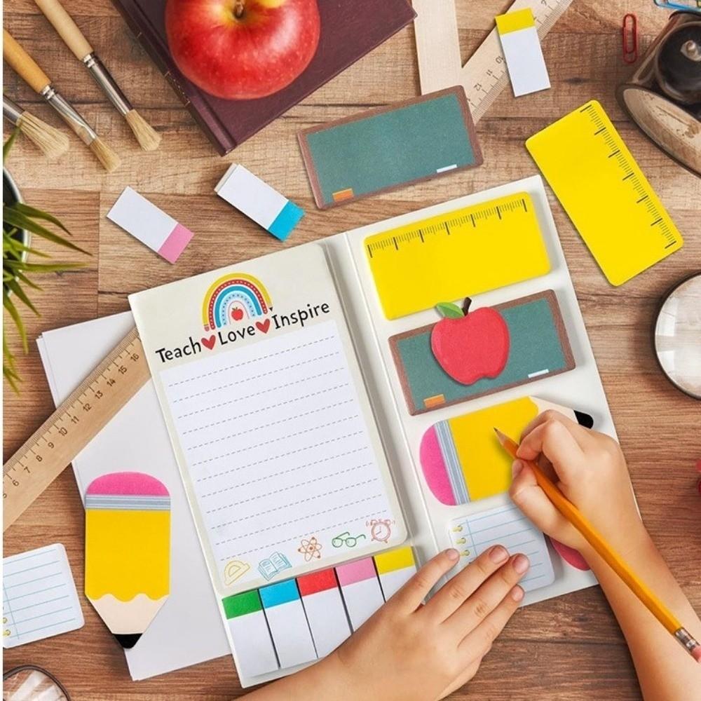 Colorful Sticky Notes Set Daily Planner Memo Pad Handbill Stickers Teacher's Day Gift