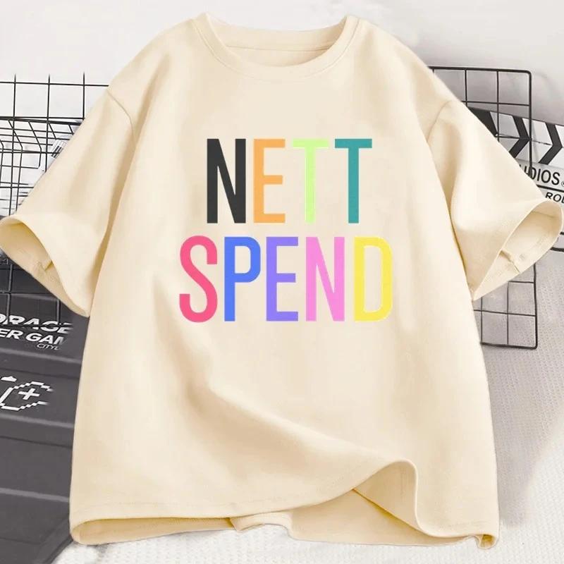 Nettspend T-Shirt Tee Tour Merch Y2k Kleidung Unisex Lässiges Hip Hop T-Shirt Unisex Kurzarm T-Shirt Tees Y2k Grafik T-Shirt