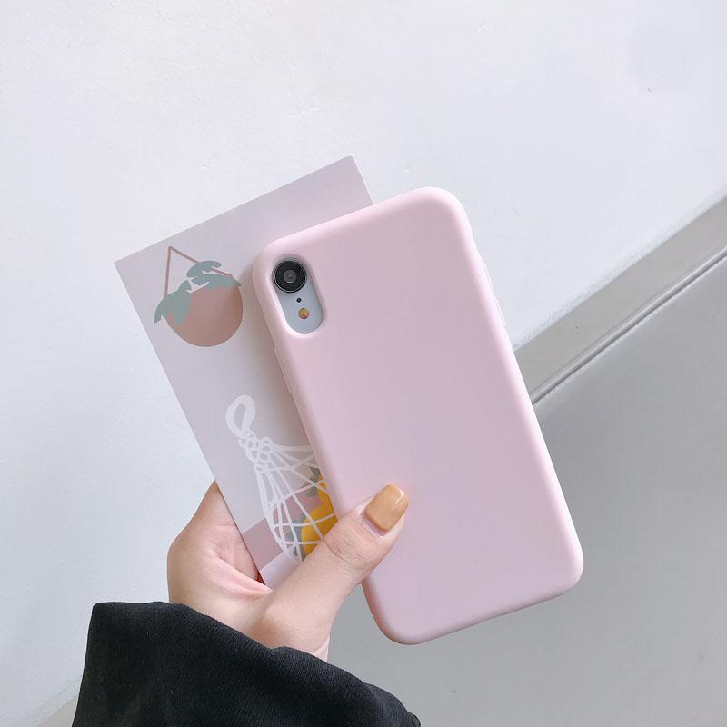 Flüssigsilikon-Handyhülle für iPhone XR X XS Max Luxuriöses Weiches Bonbonfarbenes Cover für iPhone XR XS X Max Hülle