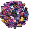 10/30/50pcs Cute Cartoon Love Neon Light Stickers Kawaii Graffiti Decoration Decals Laptop Suitcase Notebook Kid DIY Sticker Toy
