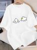2026 Cute Cartoon Duck Pattern Unisex Clothing Fashion Y2k Top Harajuku Graphic T Shirts Summer Streetwear Cozy