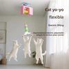 Elastic Rope Electric Door Hanging Toy Automatic Lifting Interactive Cat Yoyo Ball  Indoor Exercise