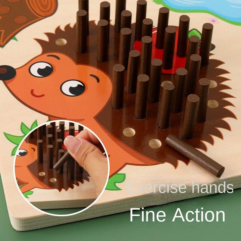 Hedgehog Game Children's Early Education Gjør-det-selv manuell montering og demonteringsleker