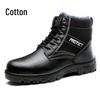 HUIZUMEI Men's High-Top Winter Steel Toe Safety Boots