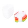 6 Pcs Food Storage Container Set 750ML Stackable Reusable PP Food Storage Box with Sealing Lid for Microwave Fridge