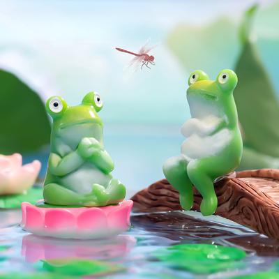 Micro Landscape Cute Fun Frog Diy Decoration Blind Bag Accessories Mini Desktop Car Widgets