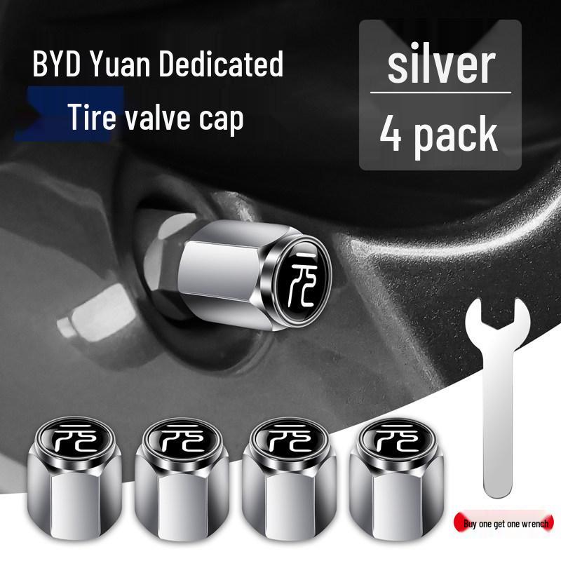 BYD Car Tire Anti-theft Metal Valve Stem Cap