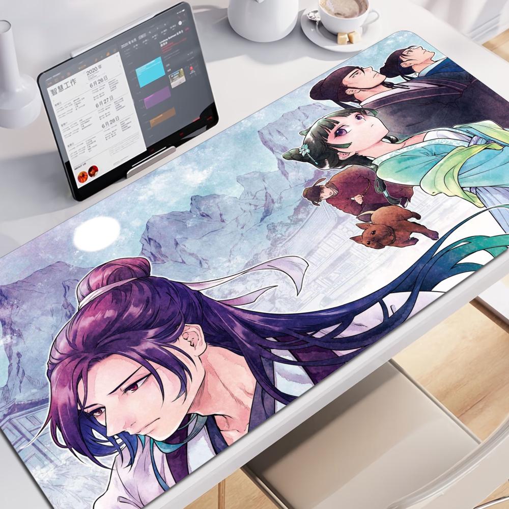 Apothecary Diaries Anime Gamer Computer HD Mauspads XXL Mauspads Natürlicher Gummi Rutschfeste Teppiche XXL Tischmatten Schreibtischzubehör