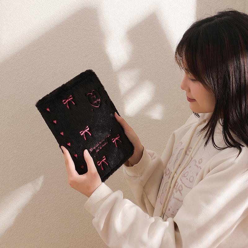 A4/A5 3 Inch Small Card Storage Bowknot Plush Photo Album Binder Photocard Collection Books Loose-Leaf Photocard Holder