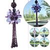 Crystal Sun Flower Tassel Craft Pendant Petals Car Hanging Ornament Auto Rear View Mirror Decor Car Styling Accessories
