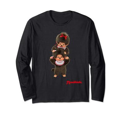 Monchhichi Grafik Langarm T-Shirt